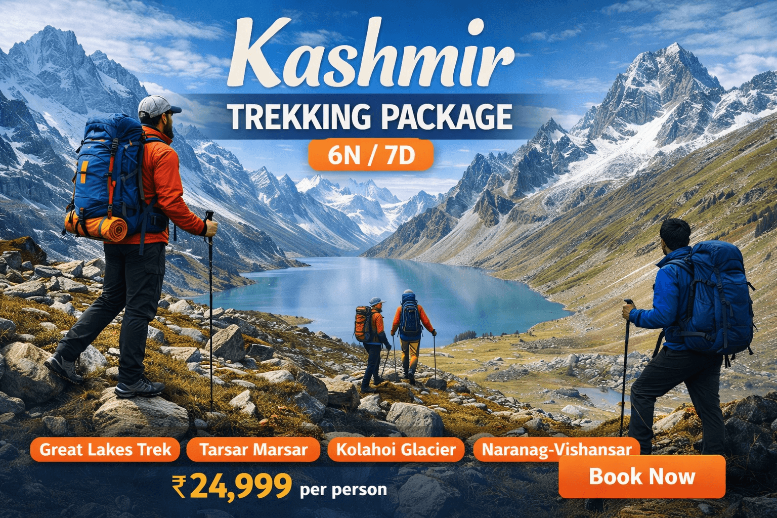 Kashmir Trekking Package 6 Nights 7 Days by Lightweight Holidays